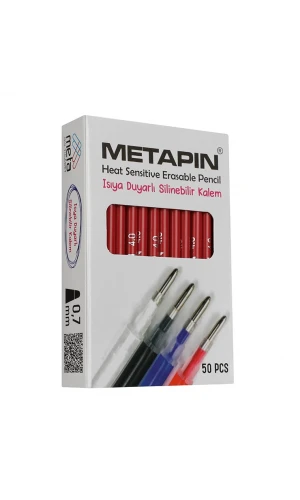 Isıyla Uçan Kalem - Buhar İle Silinebilir 0,7 mm Kalem İçi Kırmızı