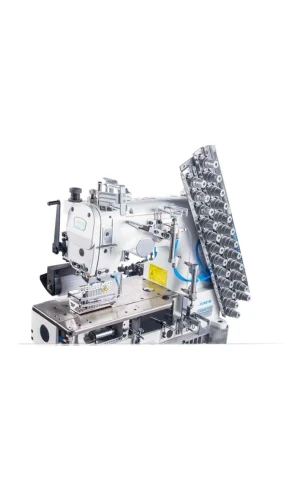 Jack JK-8009VCDII-08064P/UTL İplik Kesicili 8 İğne Burunlu Zincir Dikiş Makinesi (6.4mm)
