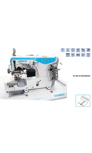 Jack W4-D-05CBX356 Sağdan Bıçaklı Elektronik Merdaneli Bayan Kilot Reçme Makinası