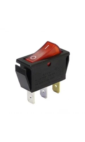 Kırmızı Işıklı On-Off İnce Anahtar