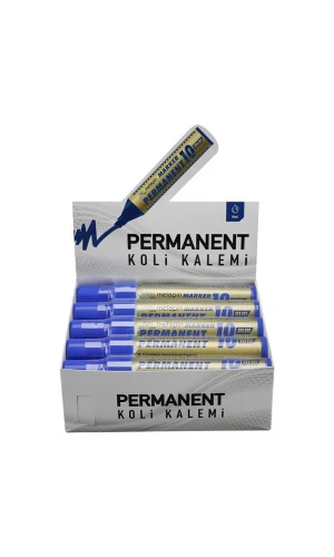 Metapin Permanent Mavi Koli Kalemi 10 mm Uçlu- 10 Adet