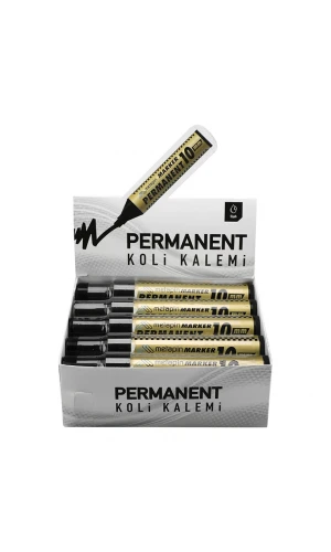 Metapin Permanent Siyah Koli Kalemi 10 mm Uçlu- 10 Adet
