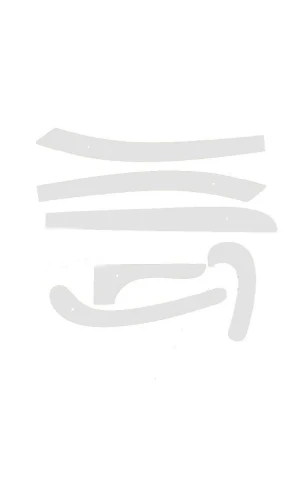 Şeffaf 6 Parça Plastik Cetvel Riga Gönye Takımı