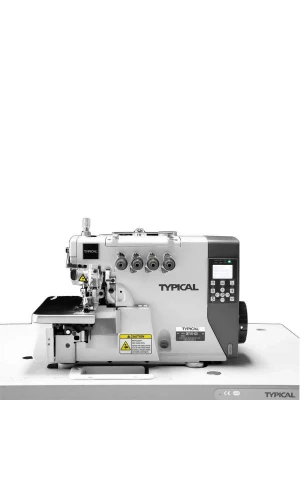 Typical GN-7100-4H/D3 Elektronik, Full Otomatik, Elektrikli İplik Kesici, 4 İplik Overlok Dikiş Makinası