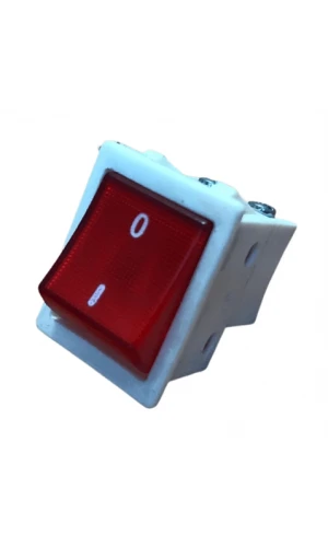 Ütü Işıklı Anahtar Beyaz Gövdeli