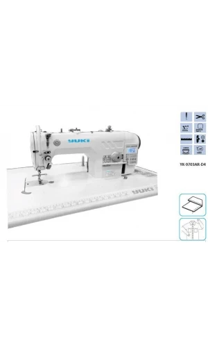 YK-9703AR-D4 Düz Makine İplik Kesicili