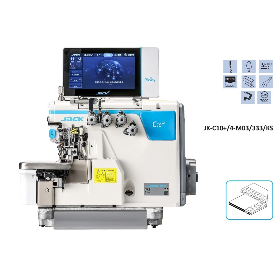 4 İplik Akıllı Overlok Makinesi