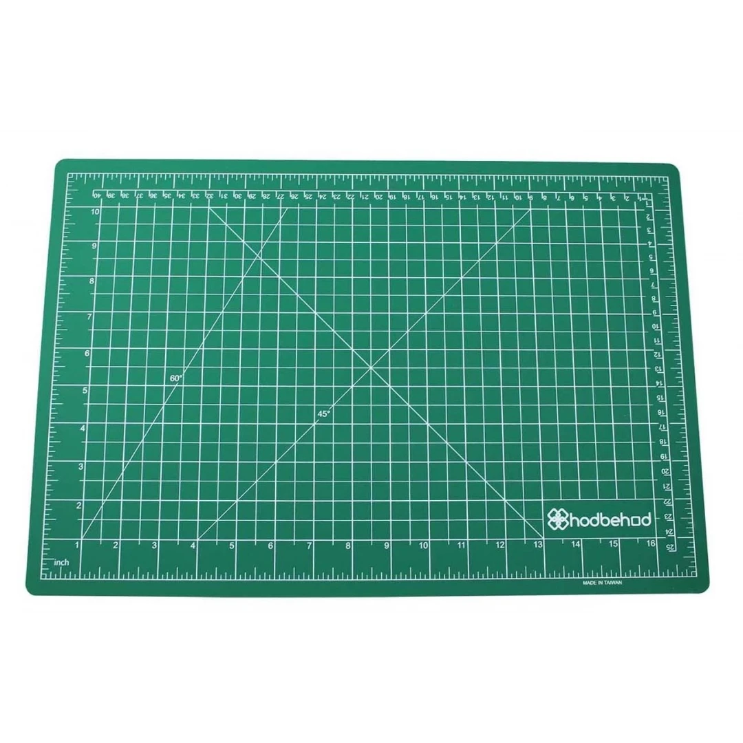 60×45 cm Çift Taraflı Hobi Kesim Altlığı Masa Kesim Altlığı Yeşil A2