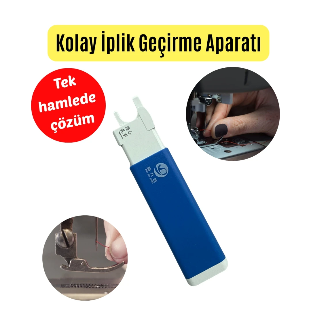 Dikiş Makinesine Kolay İplik Geçirme Aparatı