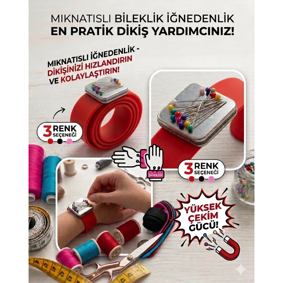 Mıknatıslı Bileklik İğnedenlik