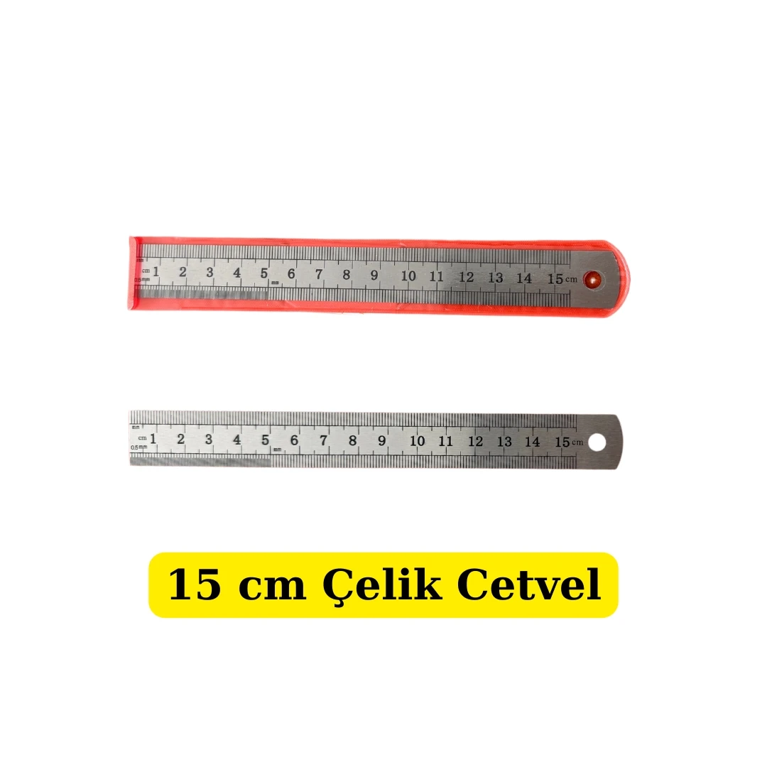 Çelik Cetvel 15 cm