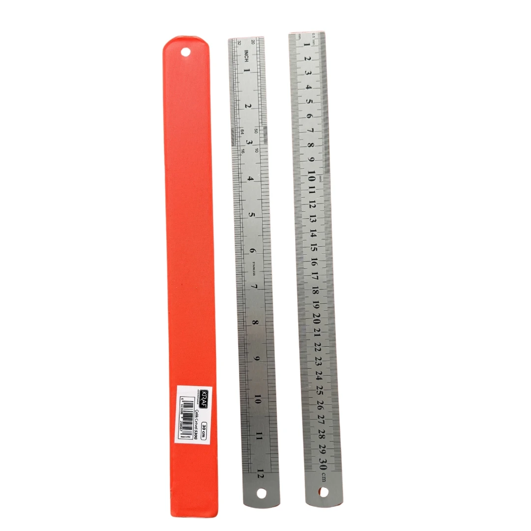 Çelik Cetvel 30 cm