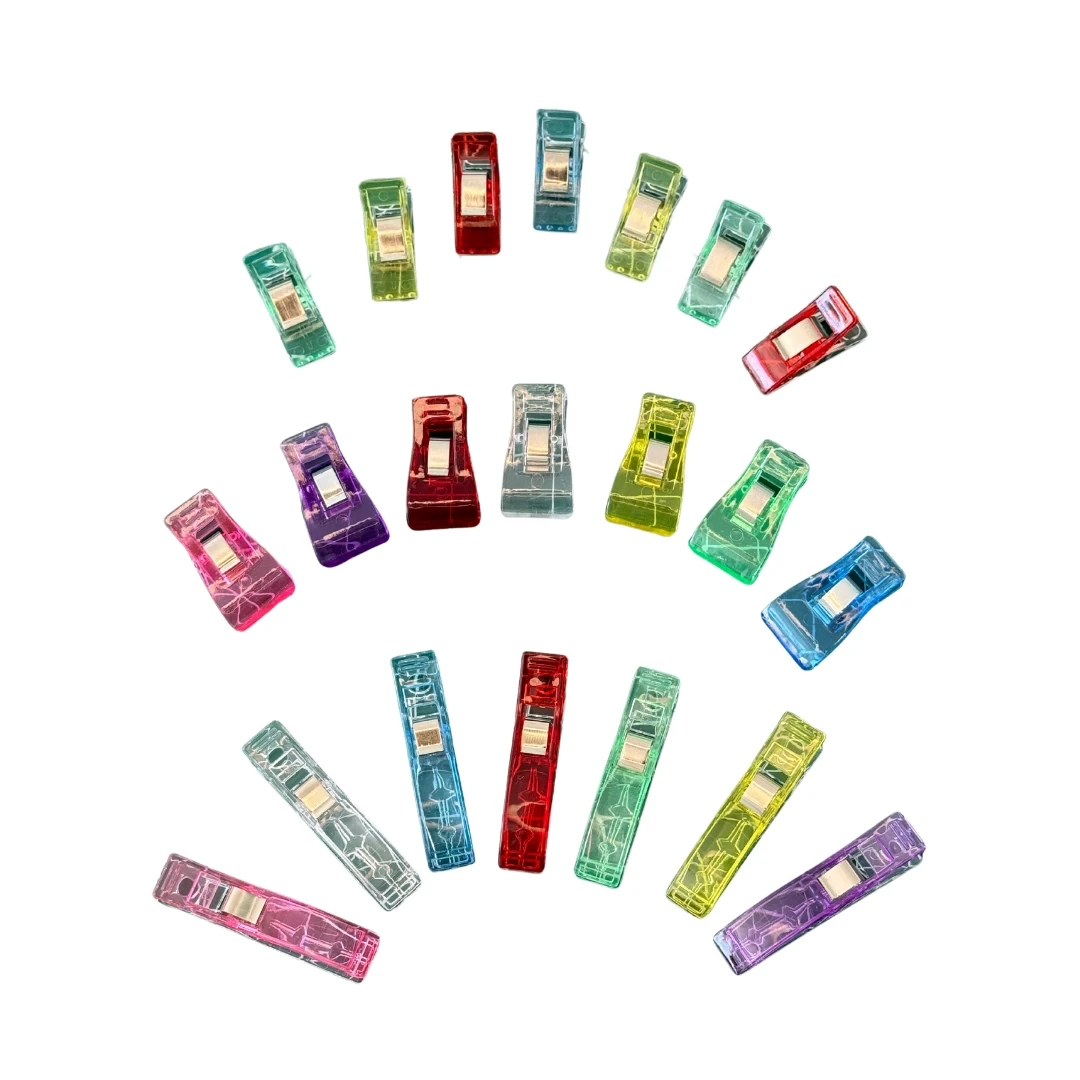 Dikiş Nakış Kağıt Kumaş Sıkıştırma Mandalı Büyük Boy 10 Adet