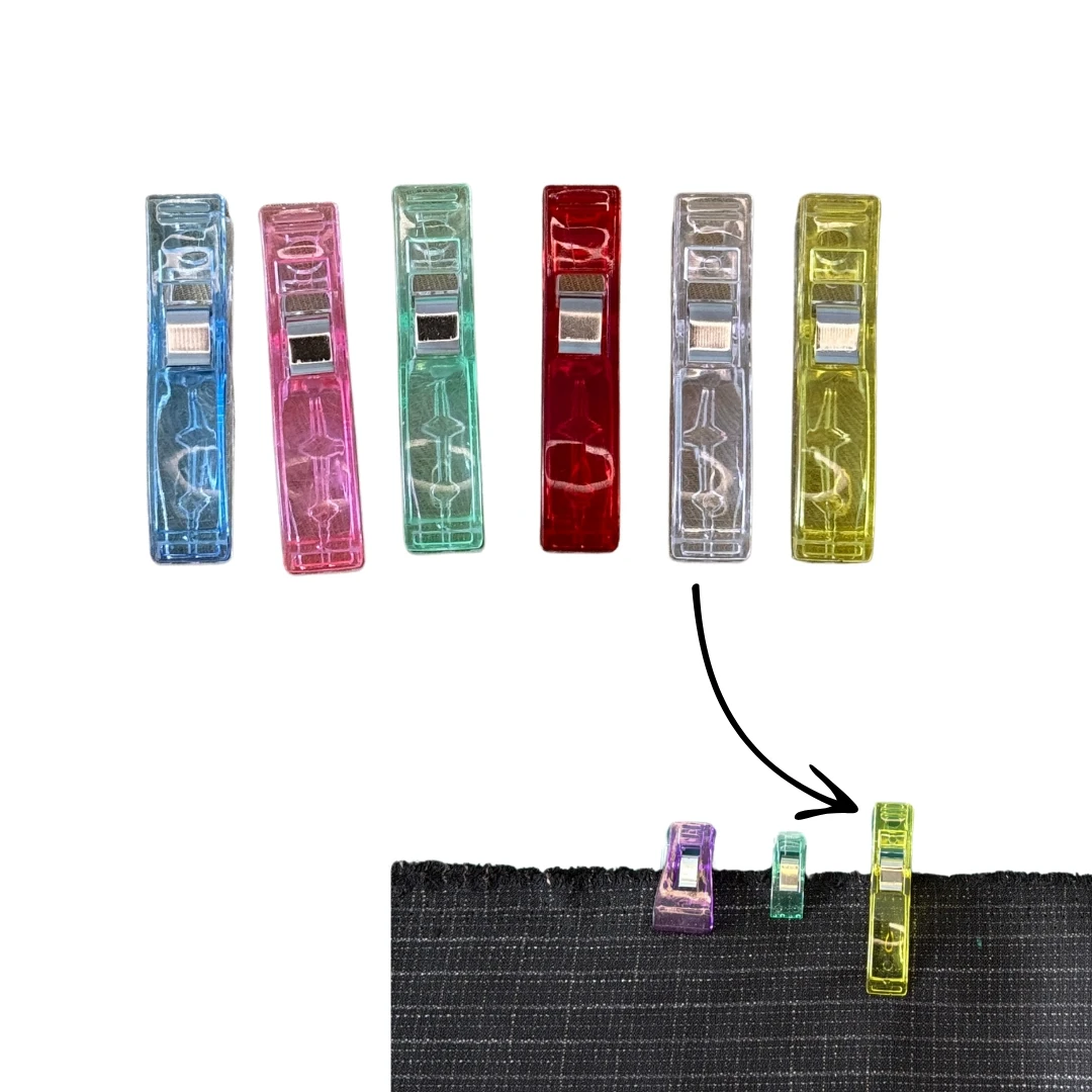 Dikiş Nakış Kağıt Kumaş Sıkıştırma Mandalı Büyük Boy 10 Adet