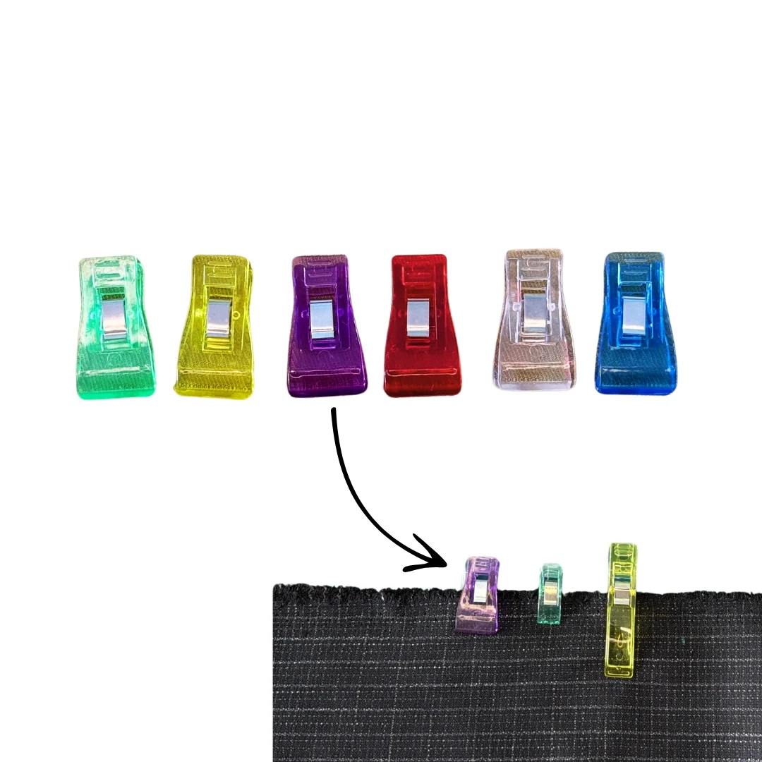 Dikiş Nakış Kağıt Kumaş Sıkıştırma Mandalı Orta Boy 10 Adet