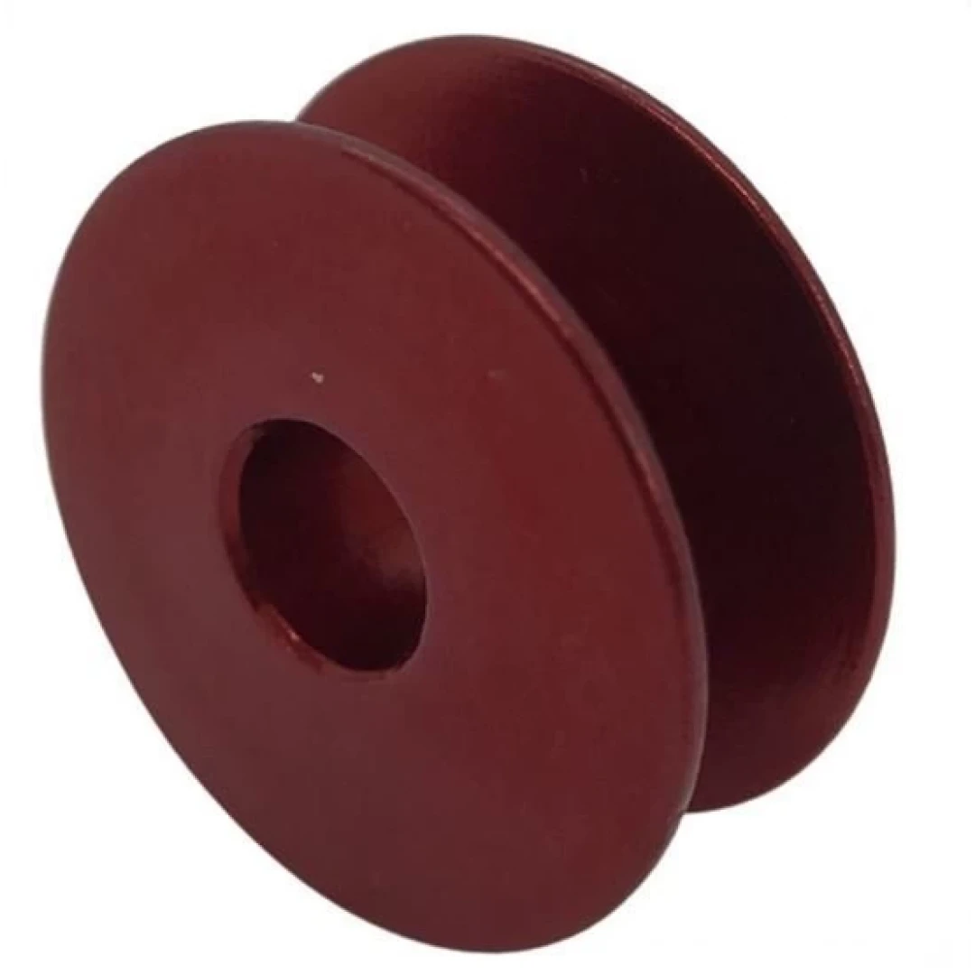 Düz Makine Alüminyum Tırnaksız Kırmızı Masura