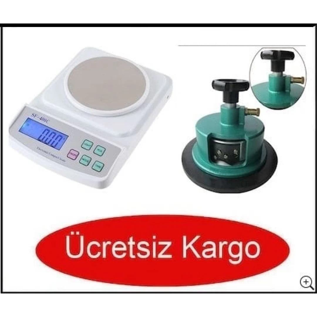 Elektronik Hassas Kumaş Gramaj Terazisi + Kesici
