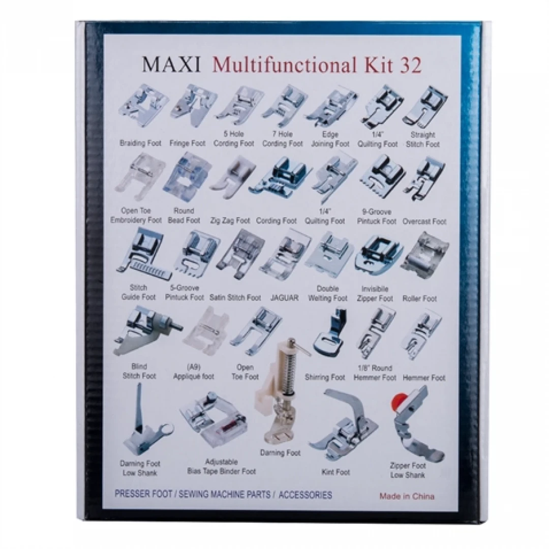 Ev Tipi Aile Dikiş Makinası 32 Parça Ayak Seti