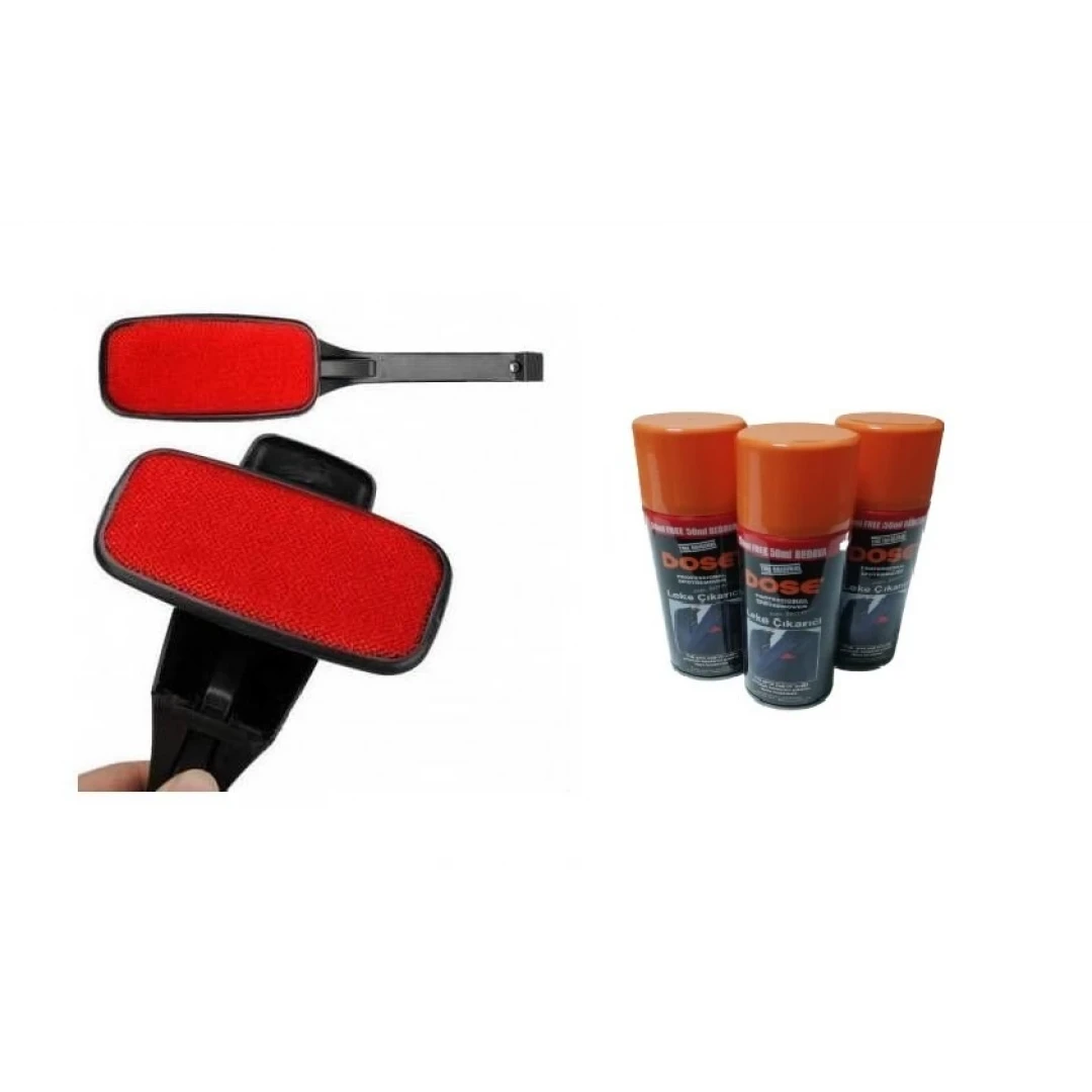 Evde Leke Çıkarma Spreyi ve Temizleme Fırçalı Set