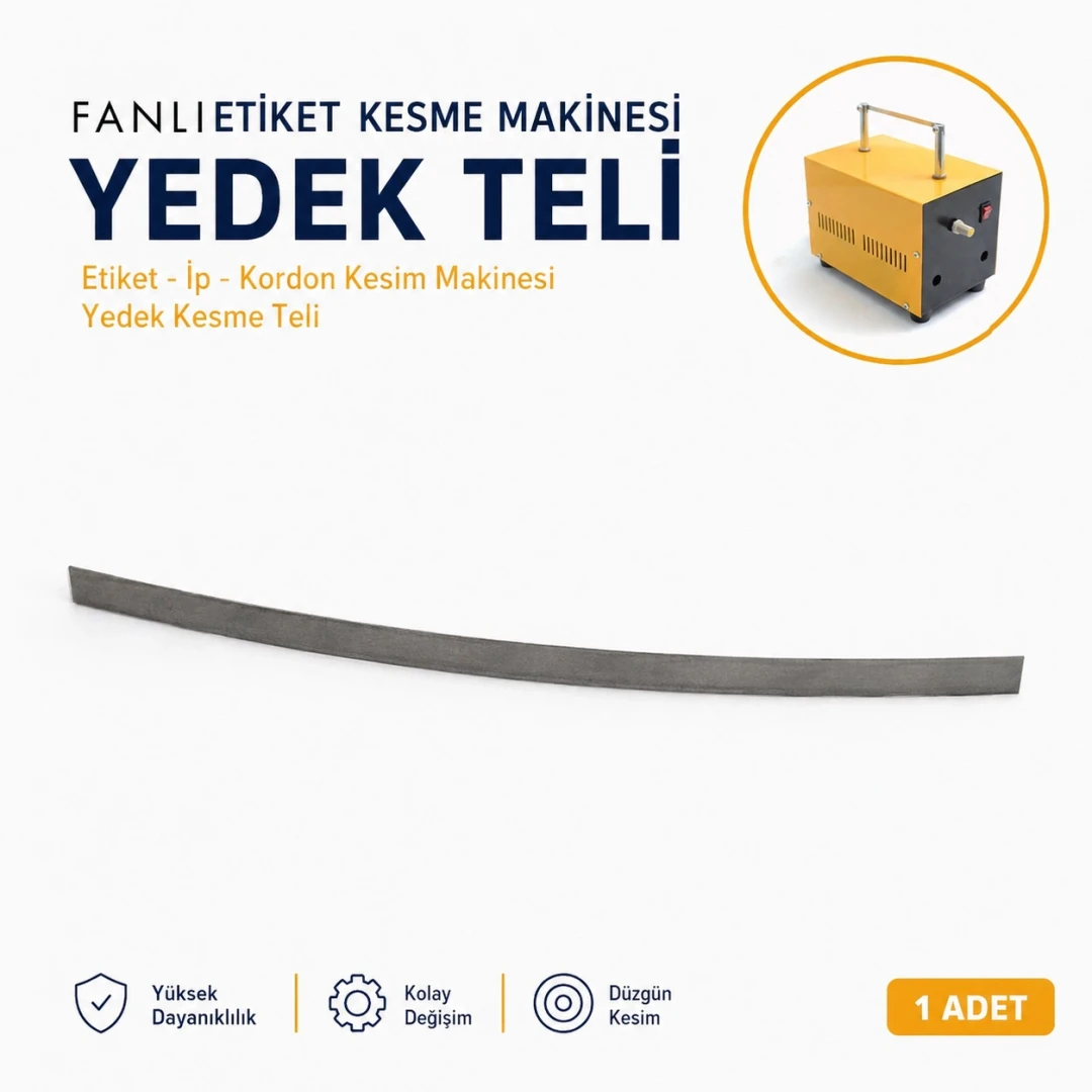 Fanlı Etiket Kesme Makinası Teli Yedek Tel 6×0,20 mm
