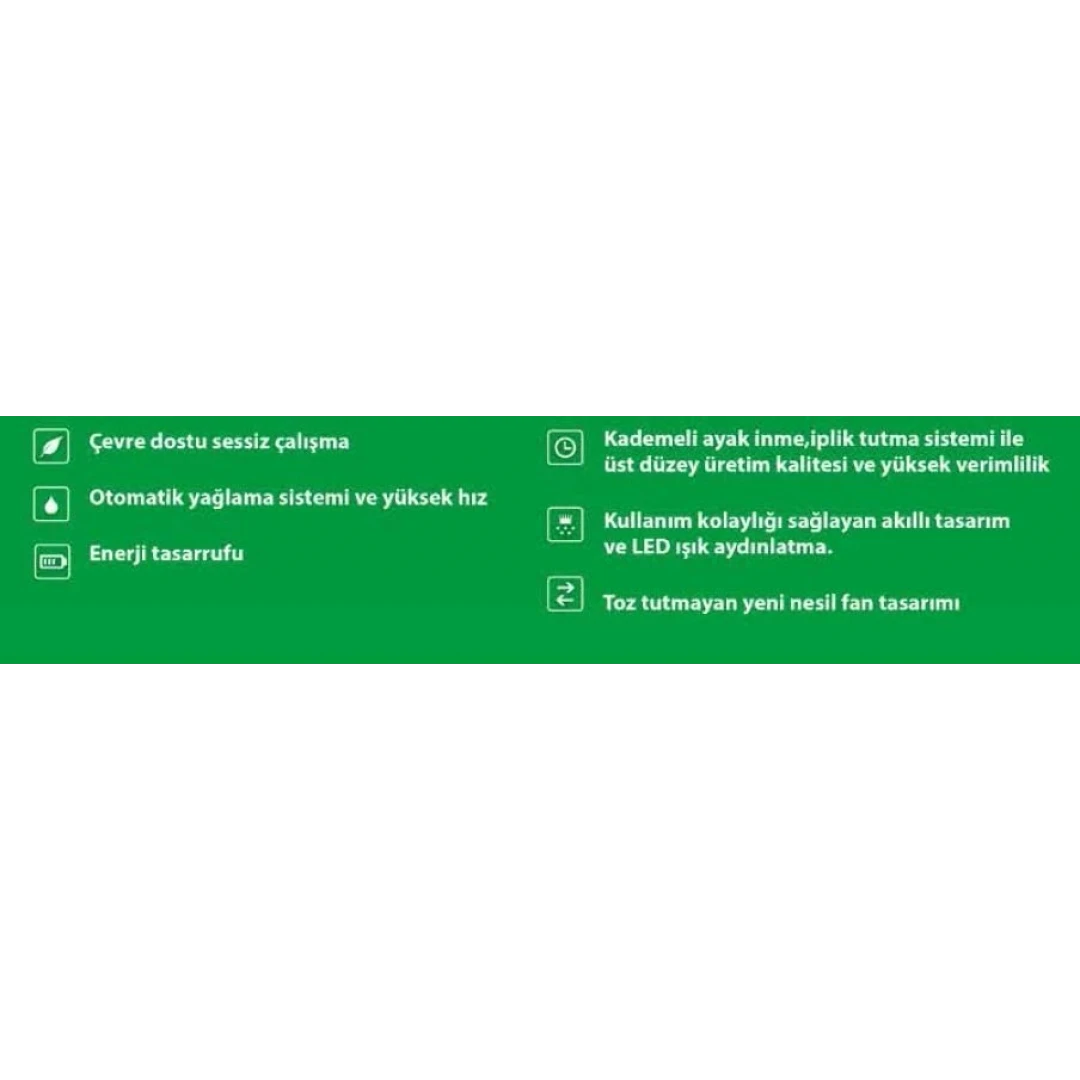 GREEN SERI RENKLI LCD EKRAN KADEMELI AYAK INMELI D.DRIVE DÜZ MAK KOMPAKT SISTEM IP TUTUCULU