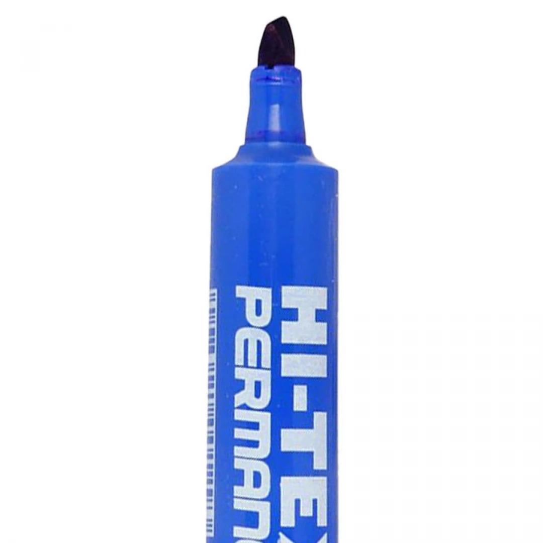 Hi-Text Marker Kesik Uçlu Mavi Koli Kalemi 830PC 12li