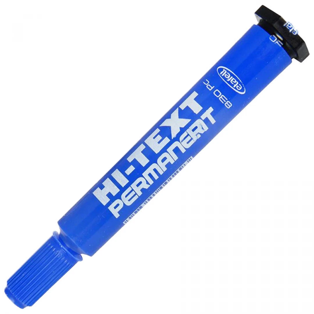 Hi-Text Marker Kesik Uçlu Mavi Koli Kalemi 830PC 12li