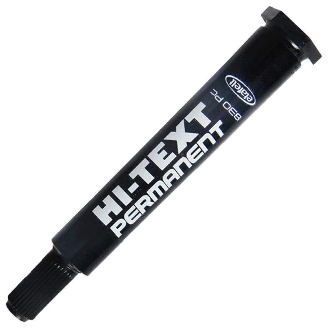 Hi-Text Marker Kesik Uçlu Siyah Koli Kalemi 830PC 12li