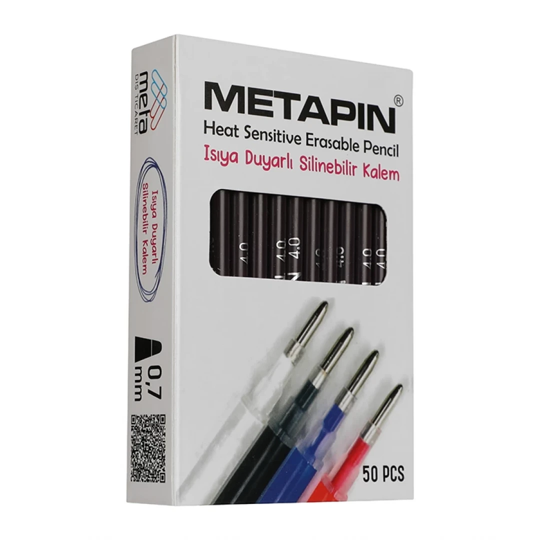 Isıyla Uçan Kalem - Buhar İle Silinebilir 0,7 mm Kalem İçi Siyah