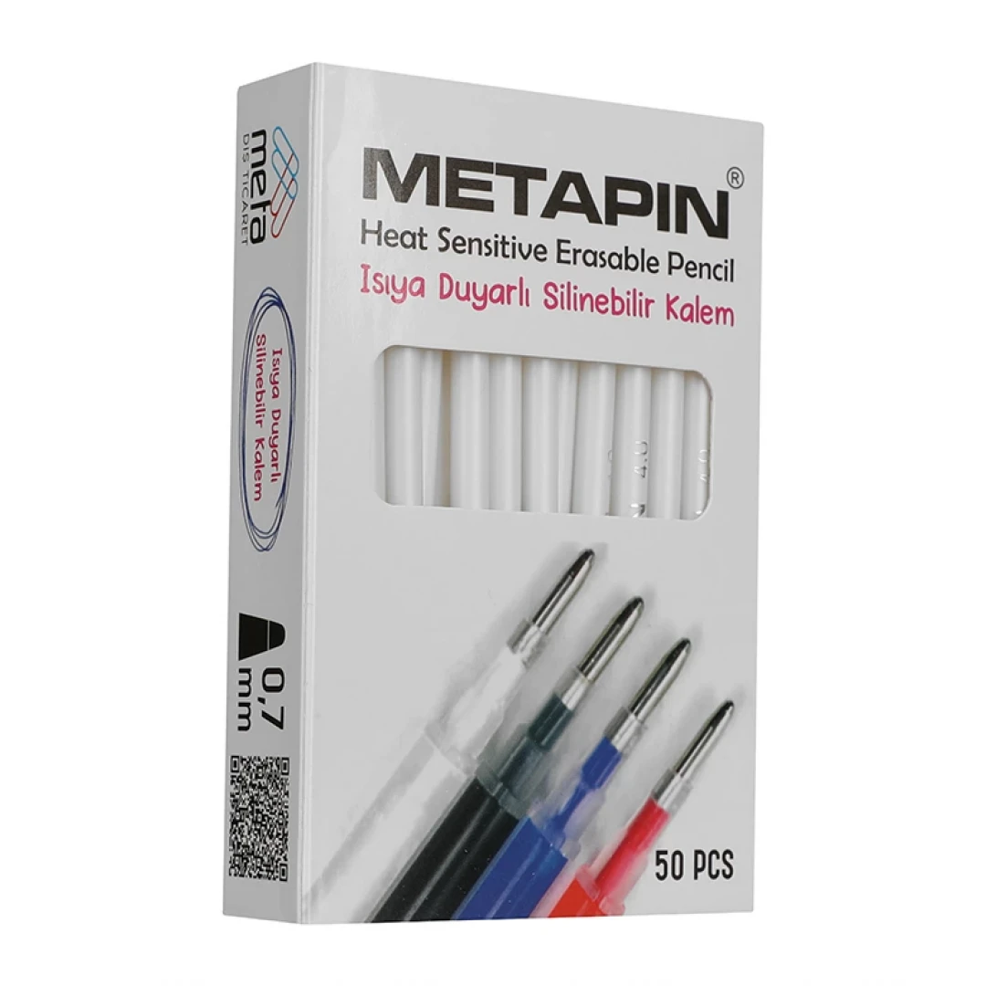 Isıyla Uçan Kalem - Buhar İle Silinebilir 0,7 mm Kalem İçi Beyaz