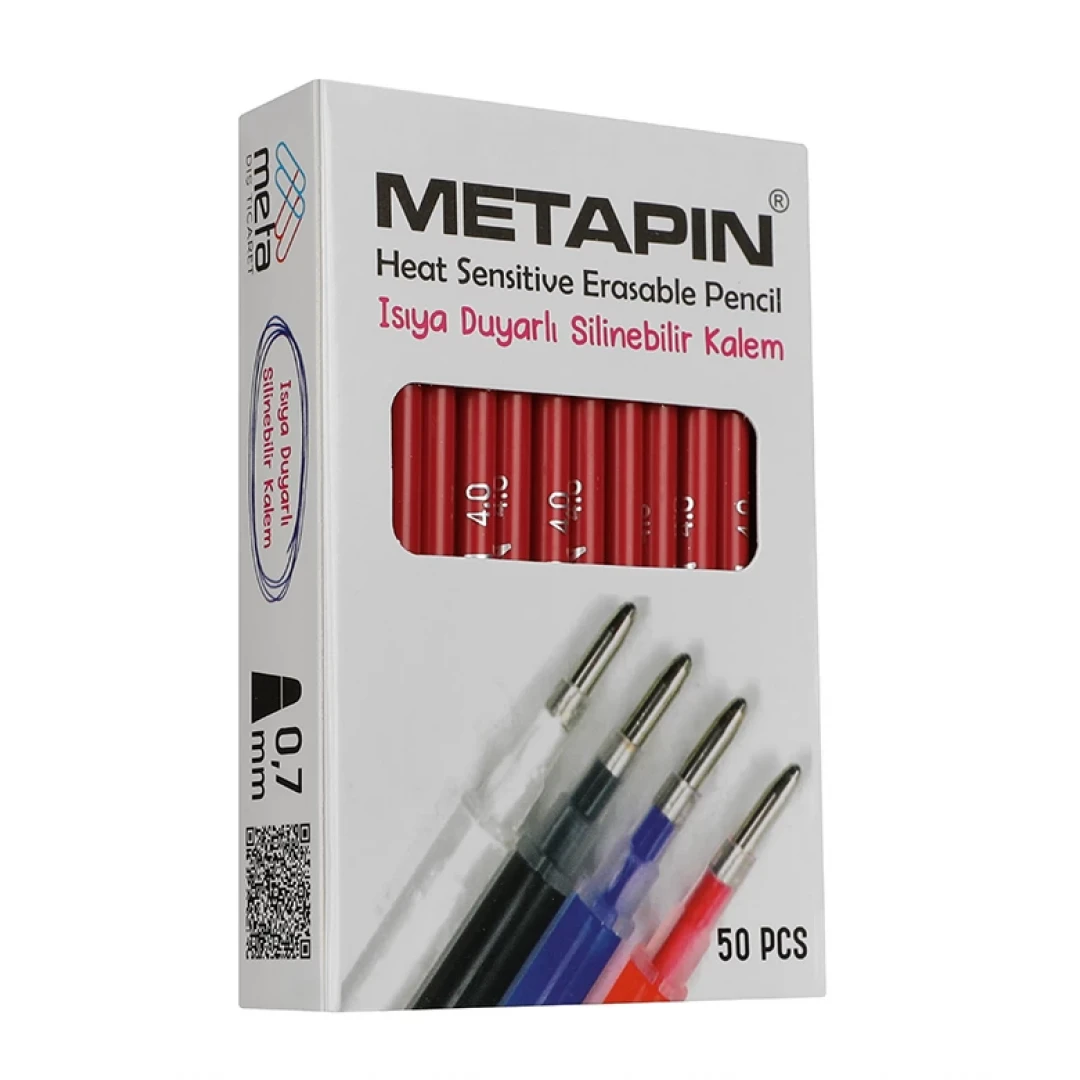 Isıyla Uçan Kalem - Buhar İle Silinebilir 0,7 mm Kalem İçi Kırmızı