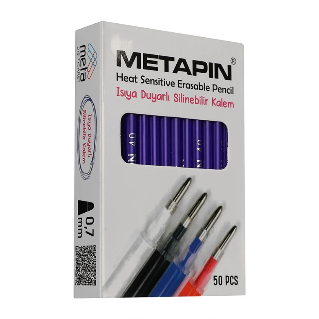 Isıyla Uçan Kalem - Buhar İle Silinebilir 0,7 mm Kalem İçi Mavi