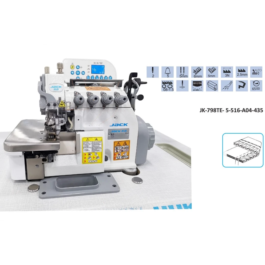 Jack Akıllı Overlok Makinesi Transportlu