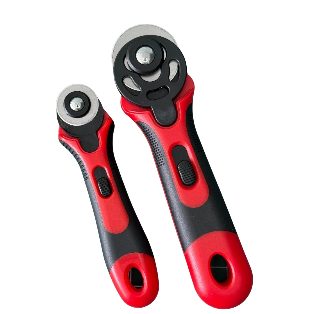 Kumaş Deri Penye Kesimi İçin Yuvarlak Bıçaklı Döner Rulet 45 mm