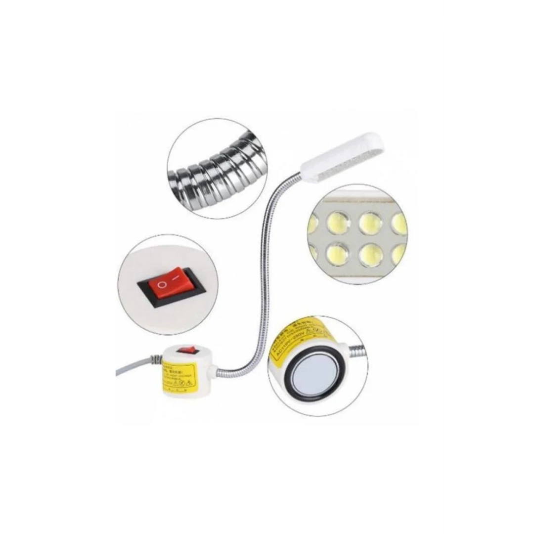 Mıknatıslı Taşınabilir Spiralli Dikiş Makine Ofis Masa Çok Amaçlı Led Lamba