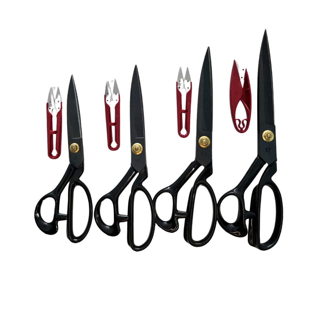 Profesyonel Kumaş Kesim Makas Seti 9-10-11-12 inç