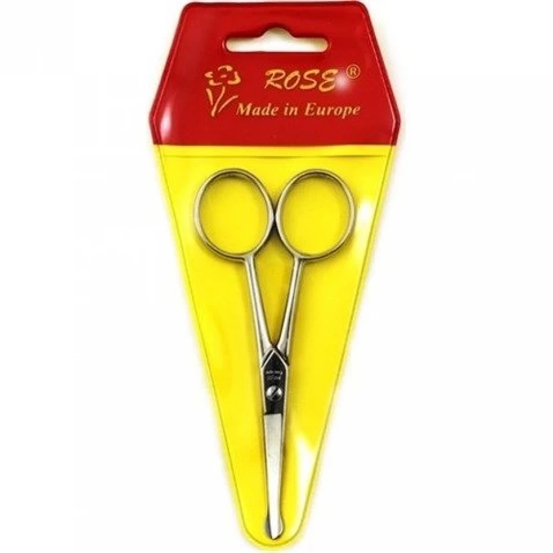 Rose Aplike ve Nakış Makası Kıvrık Küt Uçlu