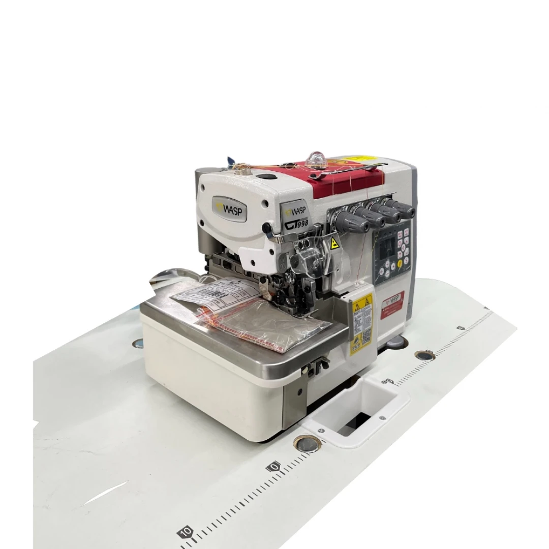 Wasp 5 İplik Akıllı Full Otomatik Safari 10 mm Overlok Makinası WP-998-5M-UTD