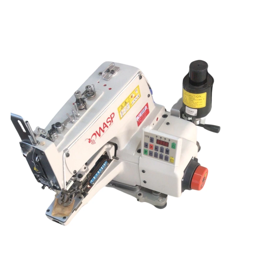 Wasp WP-1377D Kafadan Motorlu Mekanik Çapraz Düz Düğme Makinası