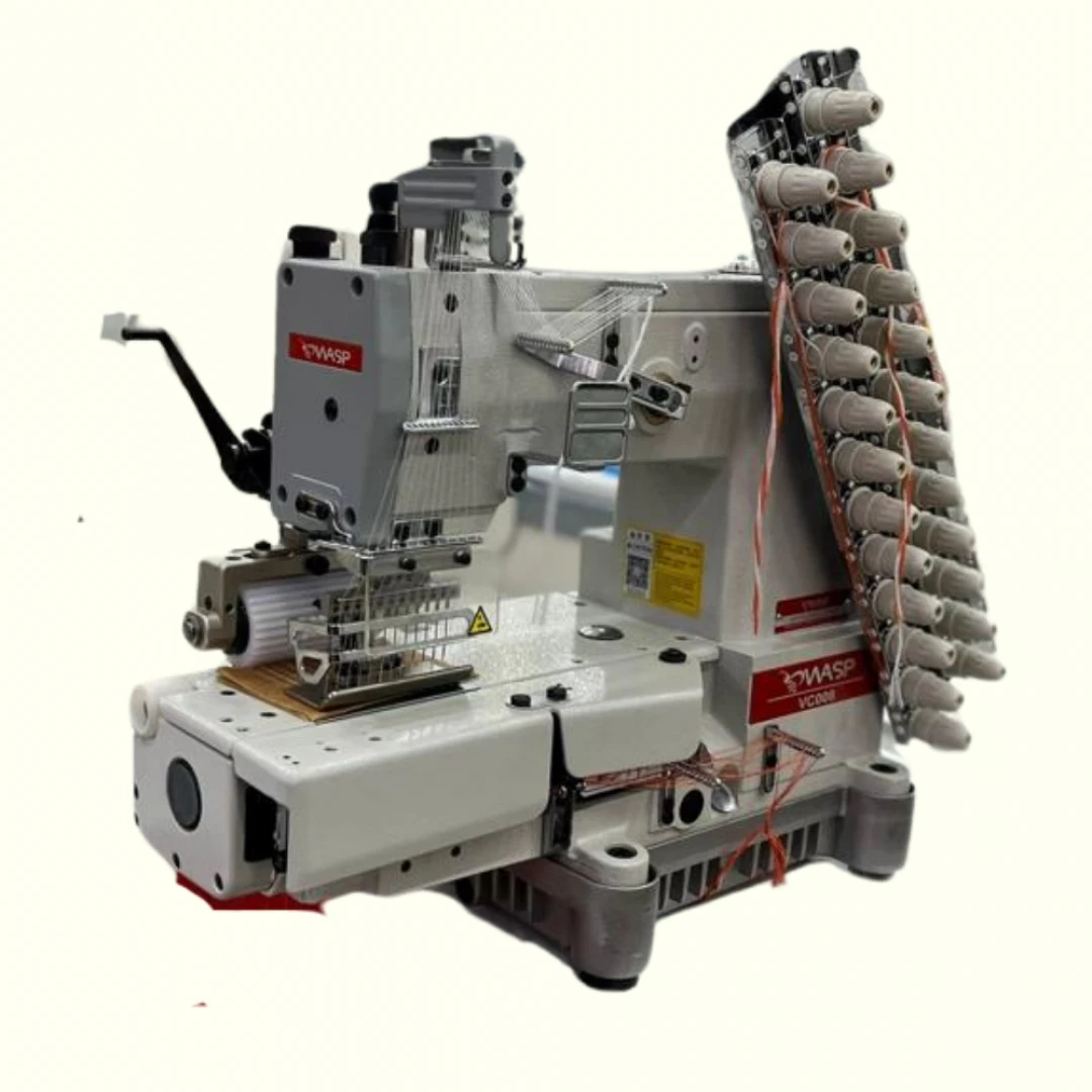 Wasp WP-1412-UT 12 İğne İplik Kesicili Zincir Dikiş Makinası Burunlu