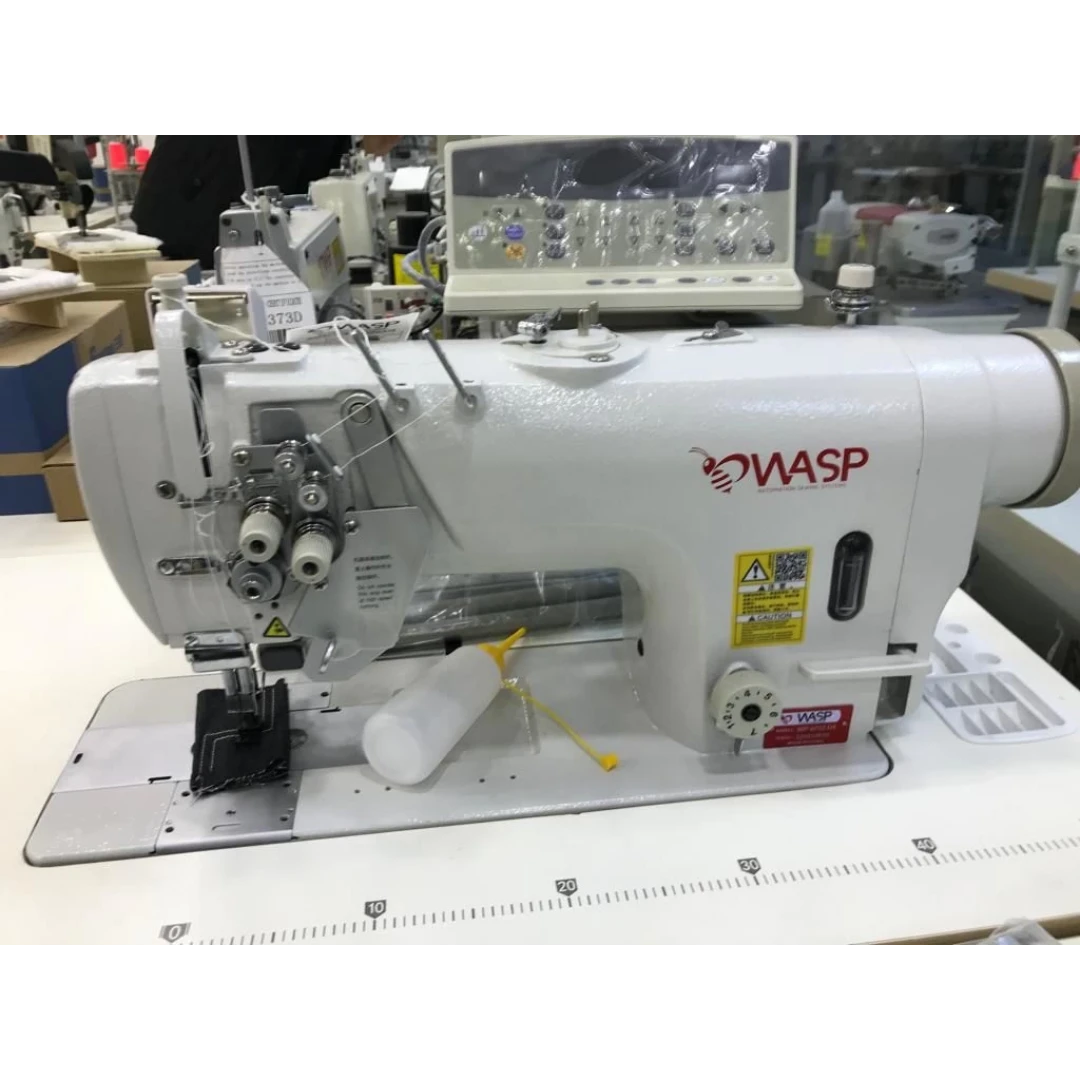 Wasp WP-8752-D4 İplik Kesicili Büyük Çağanozlu Çift İğne Dikiş Makinası
