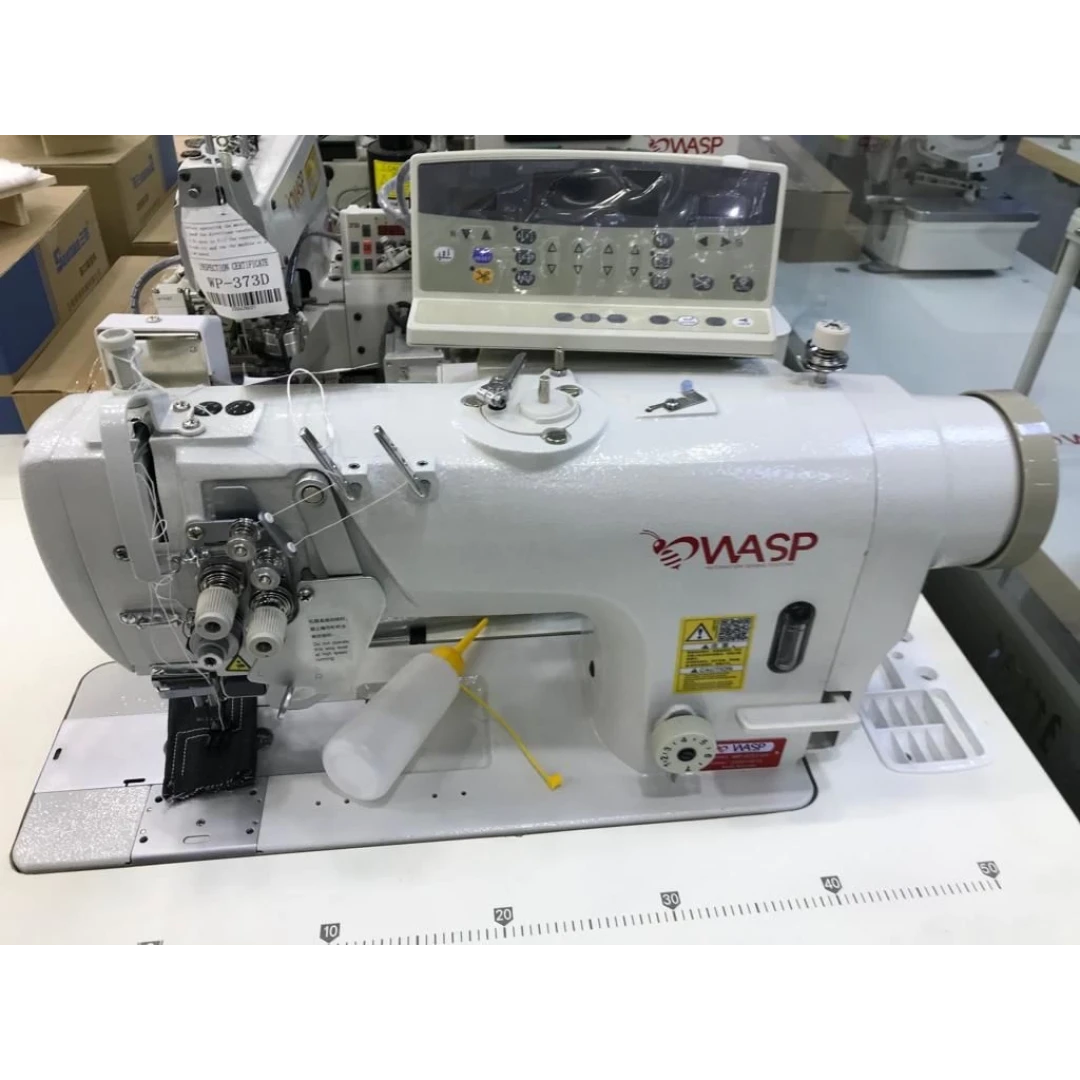 Wasp WP-8752-D4 İplik Kesicili Büyük Çağanozlu Çift İğne Dikiş Makinası