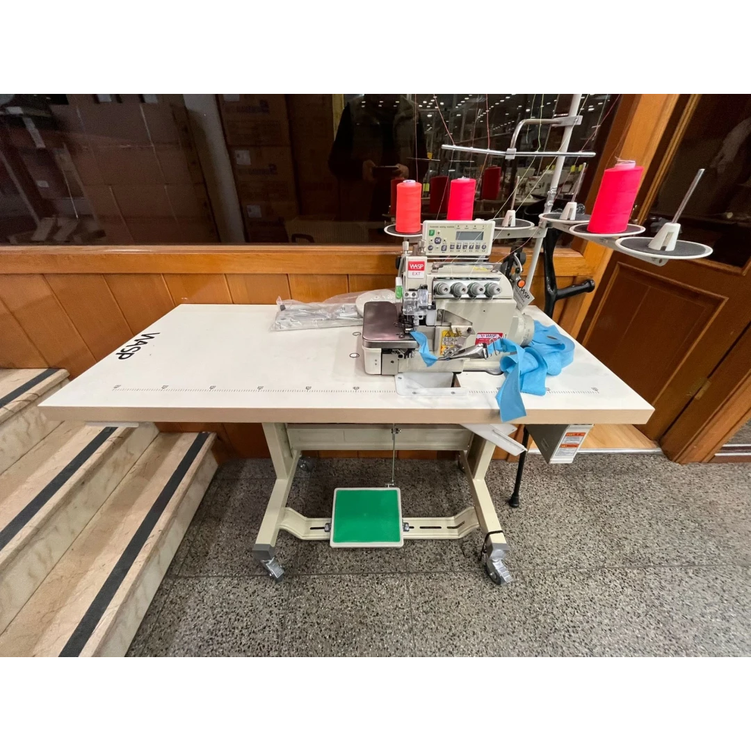 Wasp WP-900-5UTD-EXT Akıllı Full Otomatik Transportlu 5 İplik Kot Overlok Makinası