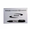 Taksun Permanent Marker Keçeli Koli Kalemi 10lu Siyah