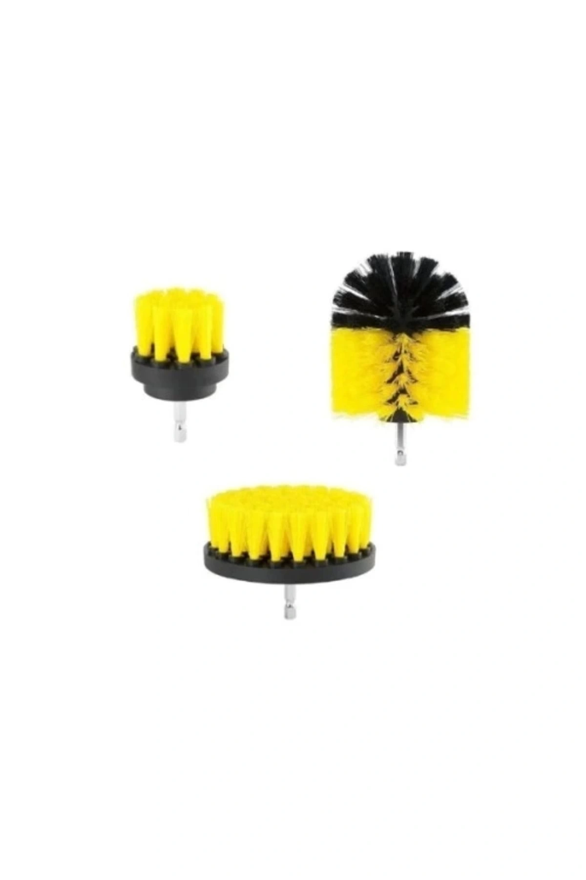 Matkap Ucuna Takılan Temizlik Fırça Seti Fırça Başlık 3 Parça