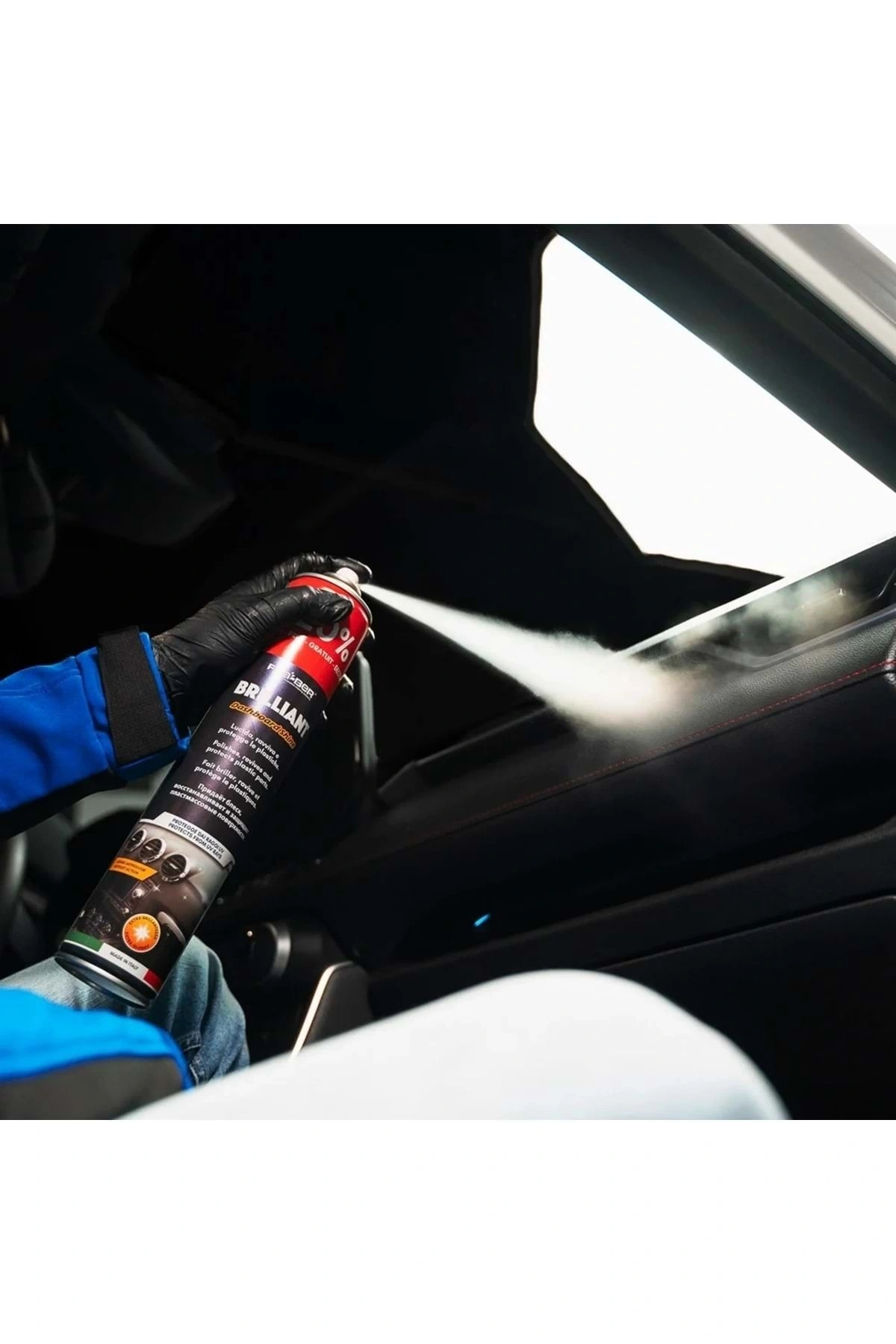 FRA-BER Brilliant Antistatik Konsol Ve İç Plastik Temizleyici Parlatıcı Vanilya Kokulu - 750 ml