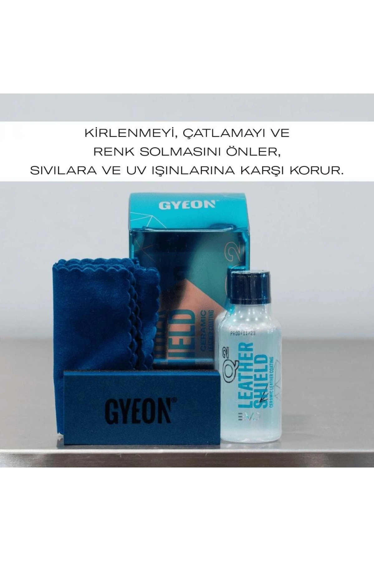 GYEON Q² Leather Shield EVO Deri Aksamlar İçin Koruyucu Seramik Kaplama - 50 ml