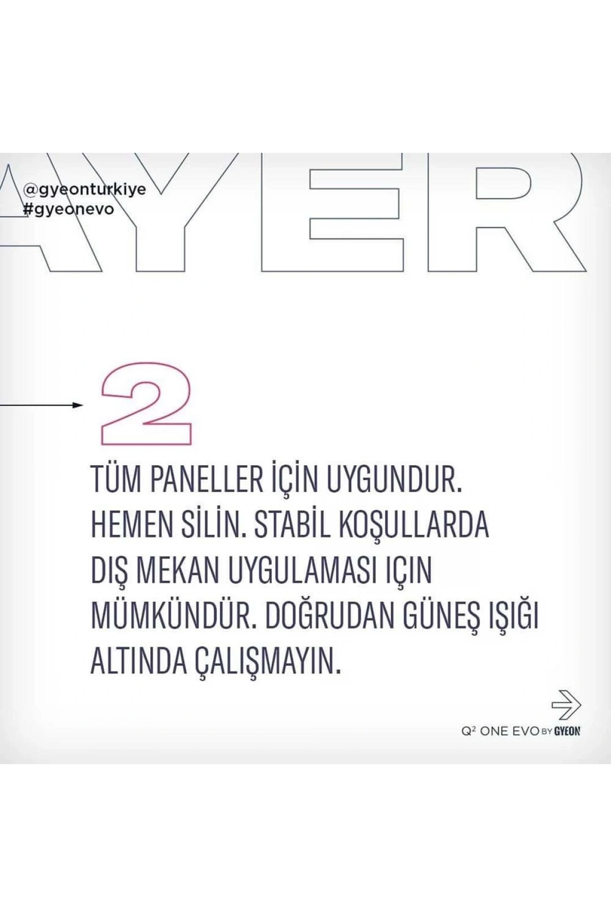 GYEON Q² One EVO Light Box Seramik Kaplama - 100ml - 9H Oto Boya Koruma-Su İtici