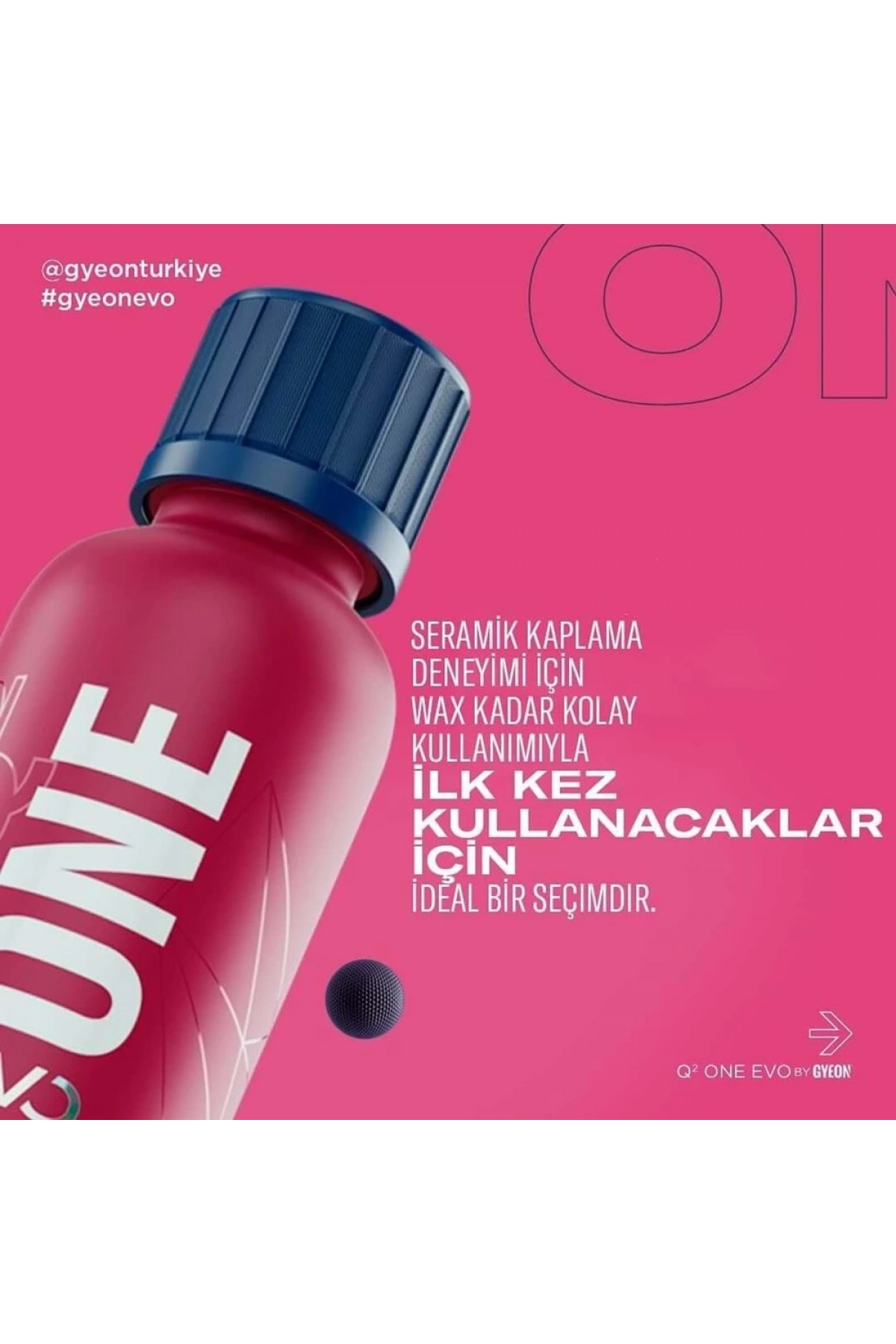 GYEON Q² One EVO Light Box Seramik Kaplama - 50 ml - 9H Oto Boya Koruma-Su İtici