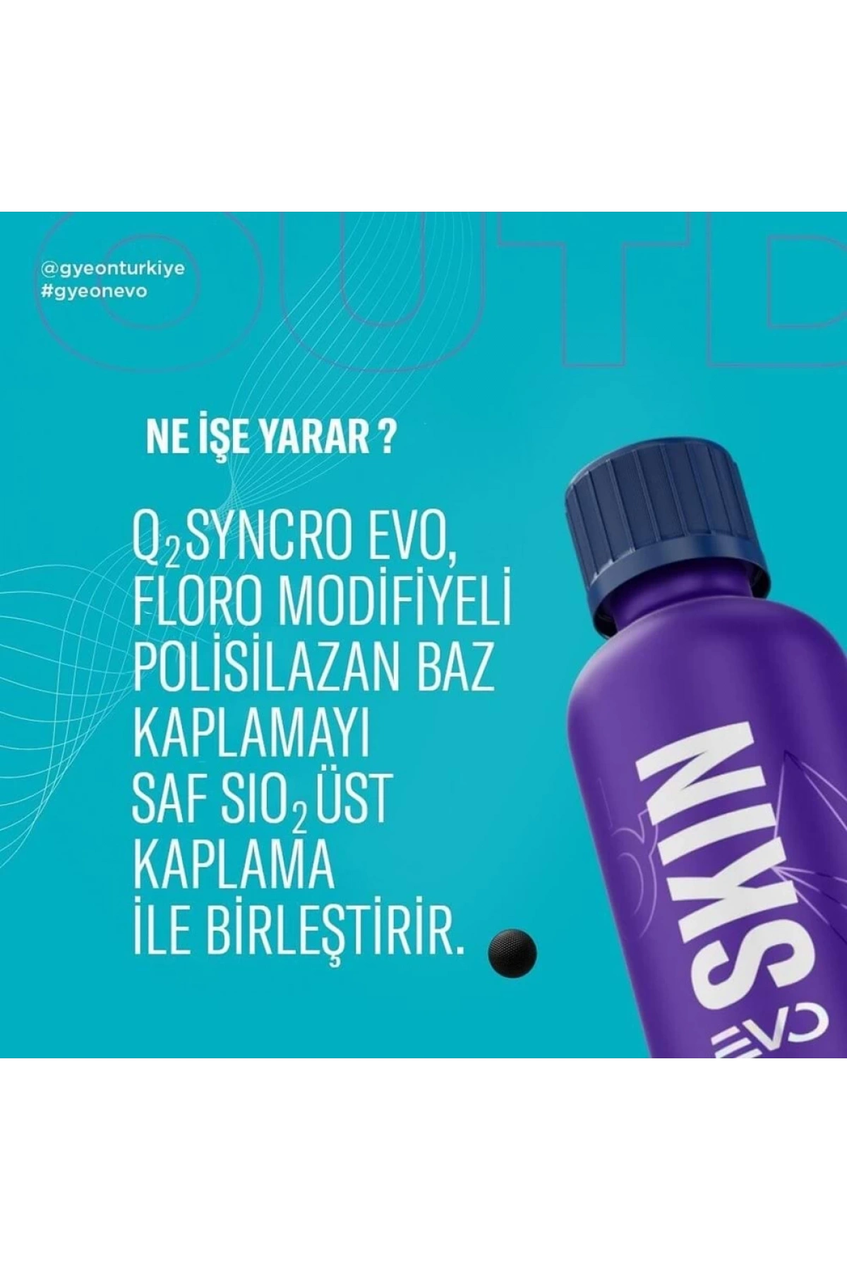 GYEON Q² Syncro EVO Light Box Çift Katman Seramik Kaplama - 50 ml + 50 ml - 9H Oto Boya Koruma